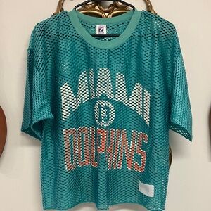 Miami dolphins LOGO 7 vintage Teal Mesh Sports Jersey